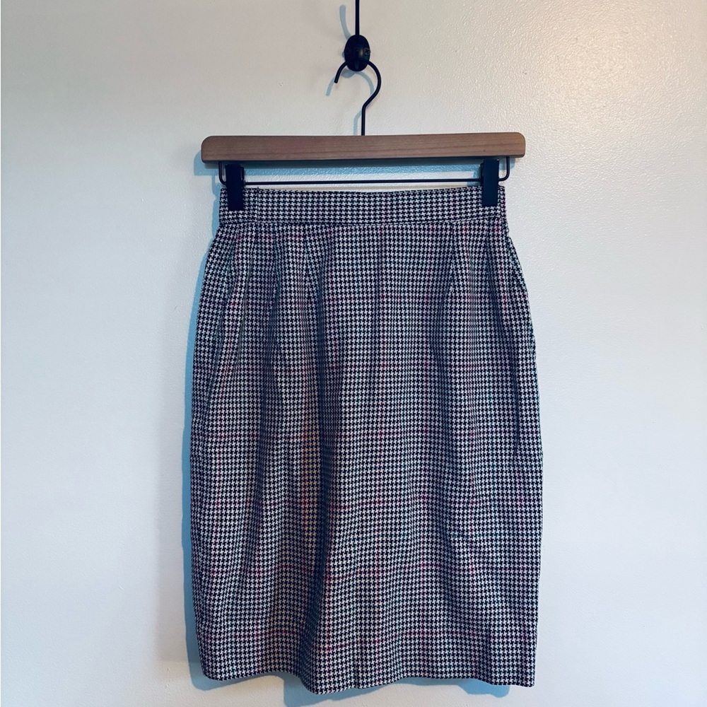 Block island 10 petite gingham pencil skirt